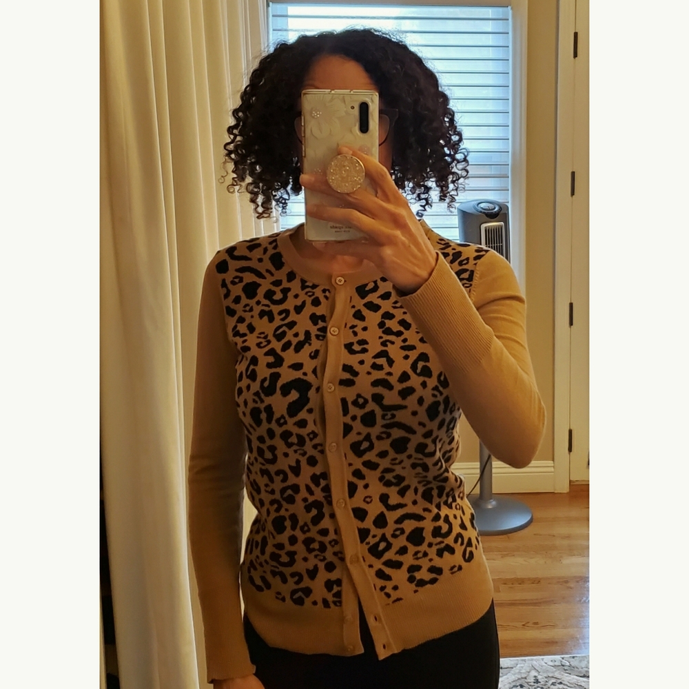 Leopard Print Cardigan